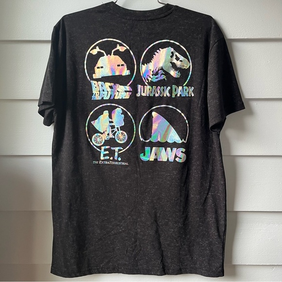 Jurassic Park, E.T., Back to the Future, Jaws Graphic T-Shirt Short Sleeve Tee - Picture 8 of 13